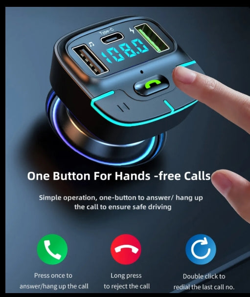 car charger FM bluetooth transmitter