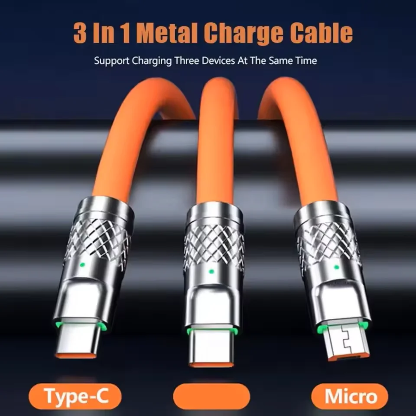 USB Phone Charger 3-in-1
