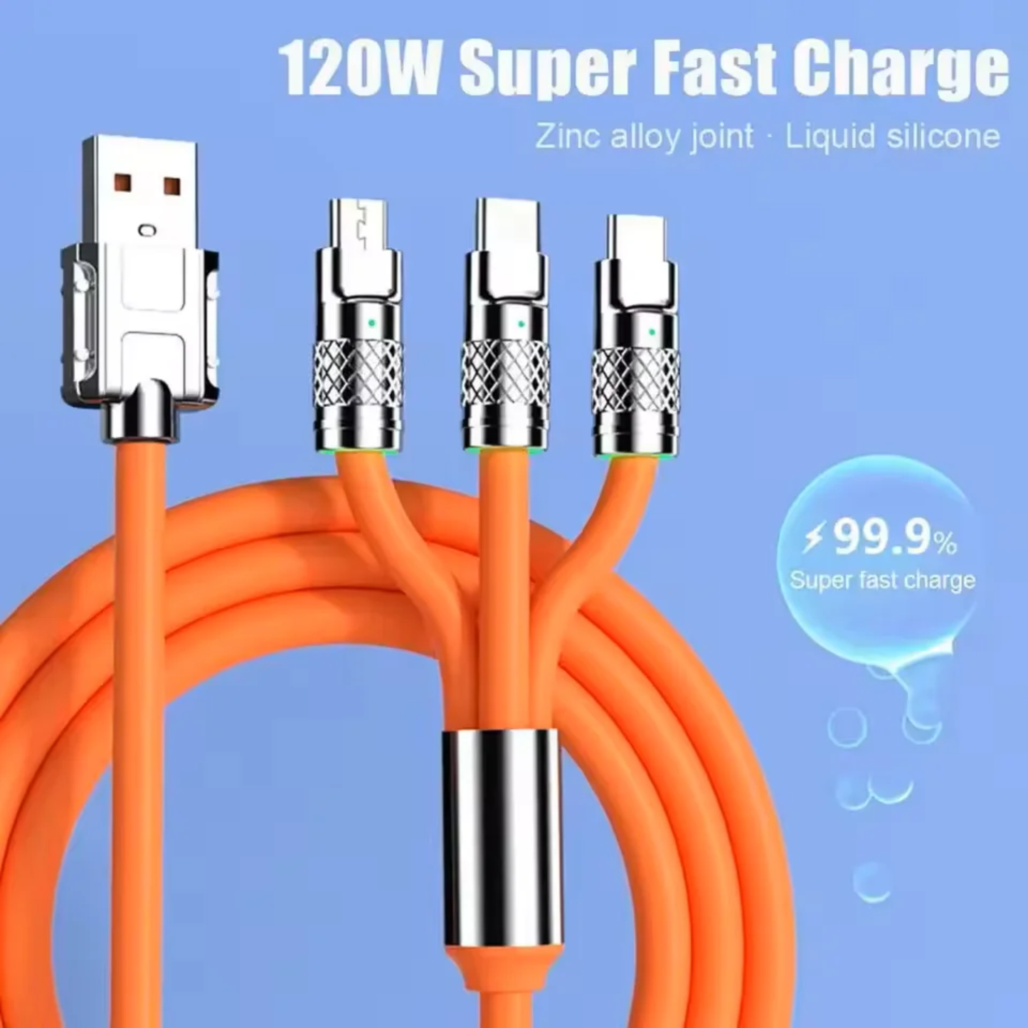 USB Phone Charger 3-in-1